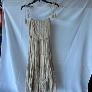 Mid-length striped sun dress